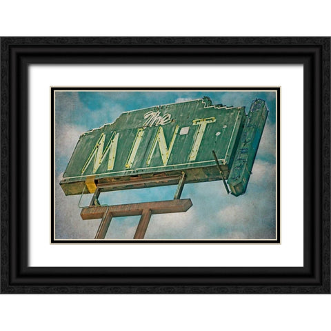 Vintage LA VIII Black Ornate Wood Framed Art Print with Double Matting by Malek, Honey