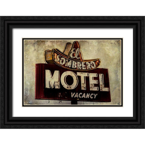 Vintage LA XI Black Ornate Wood Framed Art Print with Double Matting by Malek, Honey