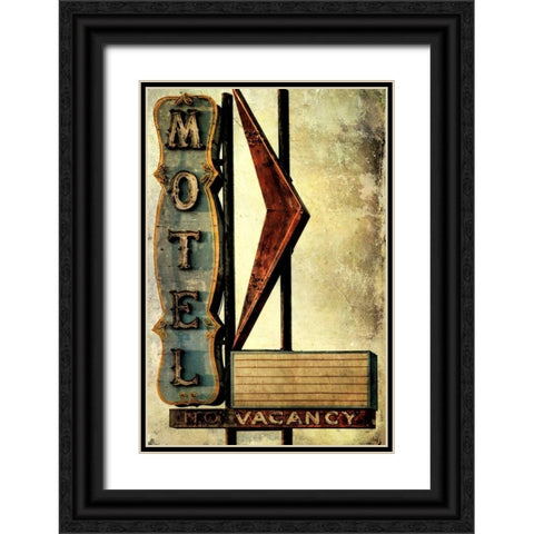 Vintage LA XVI Black Ornate Wood Framed Art Print with Double Matting by Malek, Honey