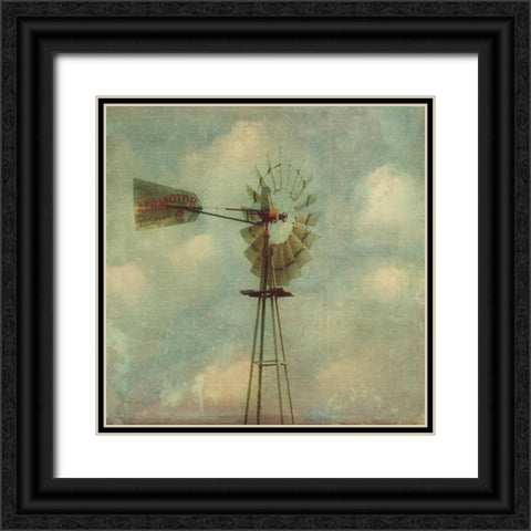 In Country I Black Ornate Wood Framed Art Print with Double Matting by Malek, Honey