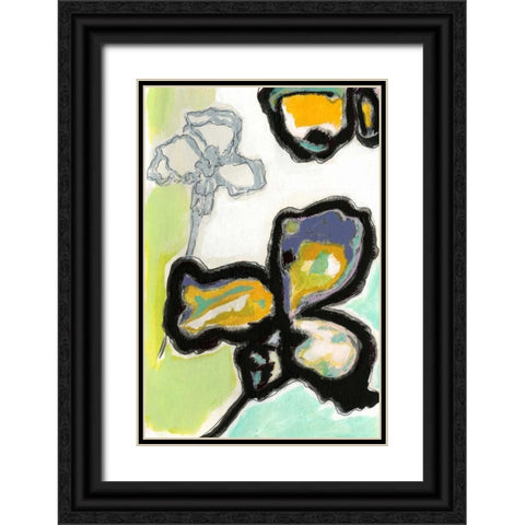 Orchid Pop I Black Ornate Wood Framed Art Print with Double Matting by Fuchs, Jodi