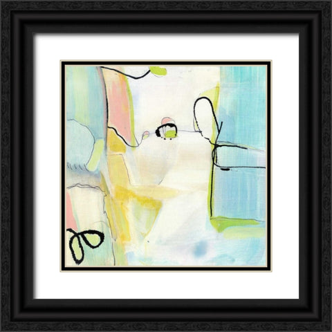 Travelogue I Black Ornate Wood Framed Art Print with Double Matting by Fuchs, Jodi