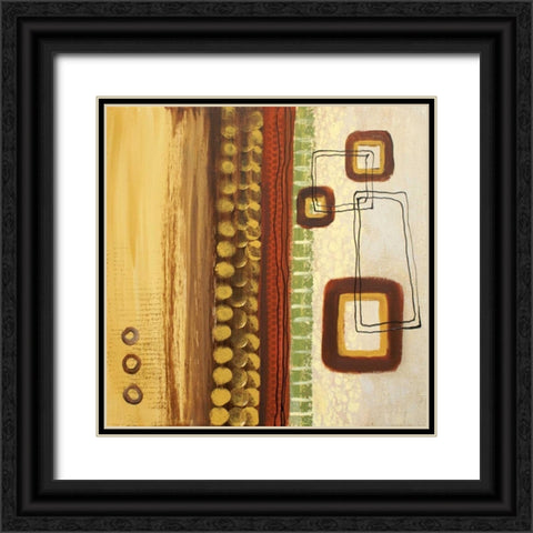 Abstract Expression I Black Ornate Wood Framed Art Print with Double Matting by Orlov, Irena