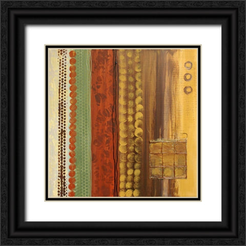 Abstract Expression III Black Ornate Wood Framed Art Print with Double Matting by Orlov, Irena