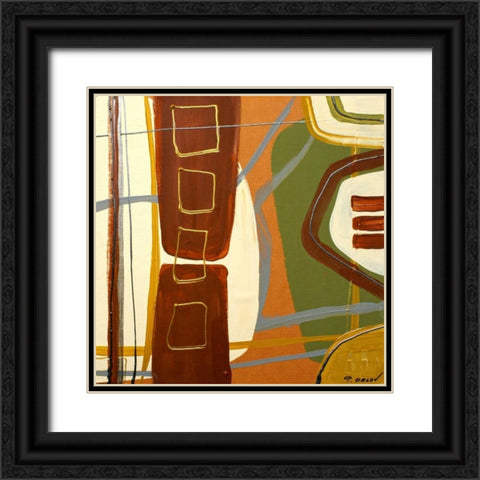 Simplicity I Black Ornate Wood Framed Art Print with Double Matting by Orlov, Irena