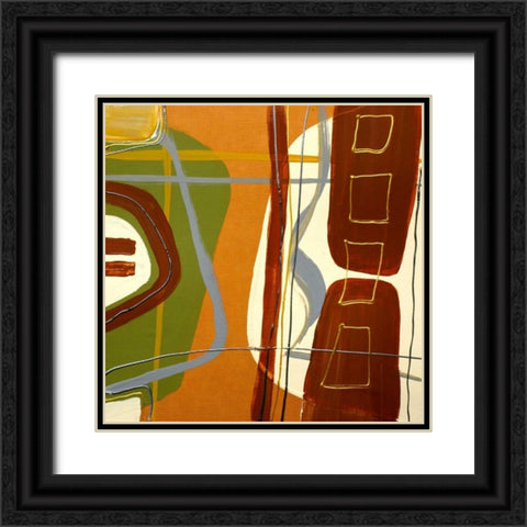 Simplicity II Black Ornate Wood Framed Art Print with Double Matting by Orlov, Irena