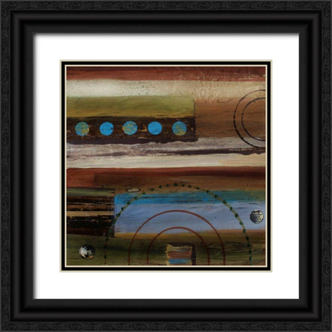 Spice Impressions II Black Ornate Wood Framed Art Print with Double Matting by Orlov, Irena