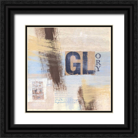 Abstract Inspiration III Black Ornate Wood Framed Art Print with Double Matting by Orlov, Irena