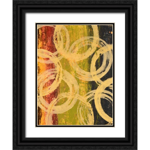 Rings of Engagement I Black Ornate Wood Framed Art Print with Double Matting by Avondet, Natalie