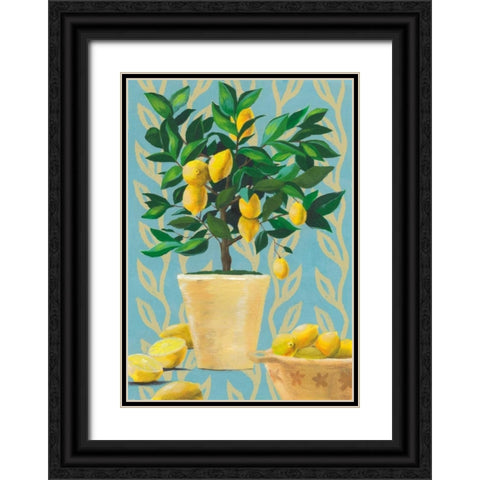 Opulent Citrus I Black Ornate Wood Framed Art Print with Double Matting by Popp, Grace