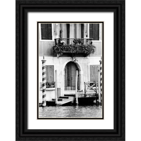 Venice Scenes I Black Ornate Wood Framed Art Print with Double Matting by Pica, Jeff