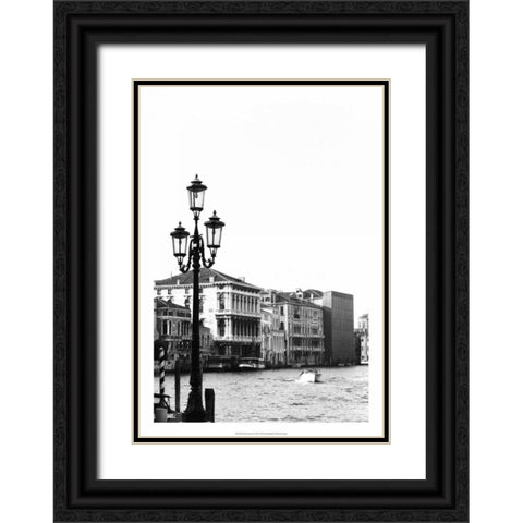 Venice Scenes VI Black Ornate Wood Framed Art Print with Double Matting by Pica, Jeff