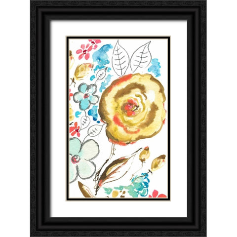 Sussex Garden II Black Ornate Wood Framed Art Print with Double Matting by Minasian, Julia