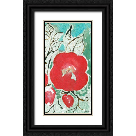 Sussex Garden IV Black Ornate Wood Framed Art Print with Double Matting by Minasian, Julia