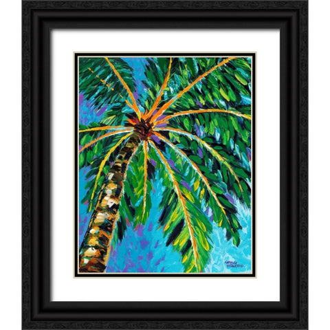 Under the Palms I Black Ornate Wood Framed Art Print with Double Matting by Vitaletti, Carolee