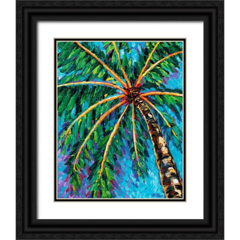Under the Palms II Black Ornate Wood Framed Art Print with Double Matting by Vitaletti, Carolee