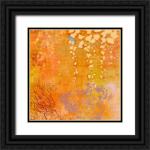 Ginger Fall III Black Ornate Wood Framed Art Print with Double Matting by Evelia Designs