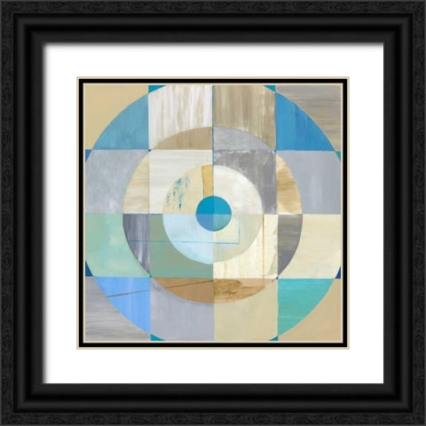 Circle Center I Black Ornate Wood Framed Art Print with Double Matting by Joy, Julie