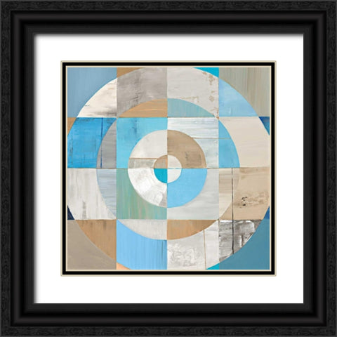 Circle Center II Black Ornate Wood Framed Art Print with Double Matting by Joy, Julie
