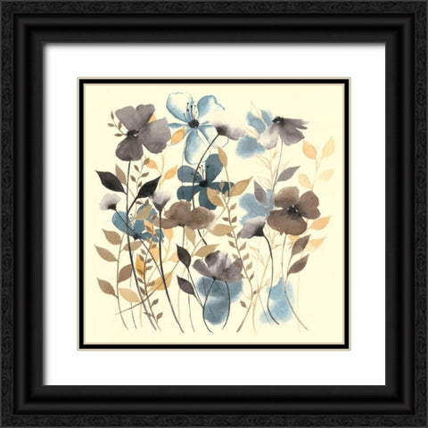 Garden Flicker I Black Ornate Wood Framed Art Print with Double Matting by Popp, Grace