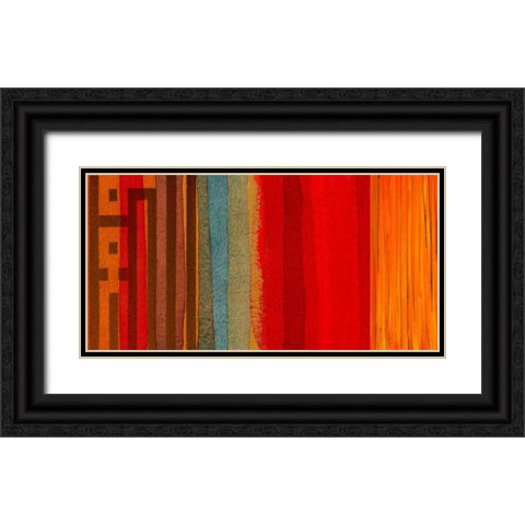 The Language of Color I Black Ornate Wood Framed Art Print with Double Matting by Orlov, Irena