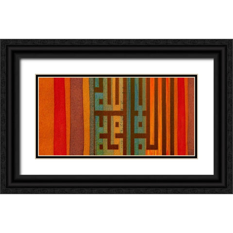 The Language of Color II Black Ornate Wood Framed Art Print with Double Matting by Orlov, Irena