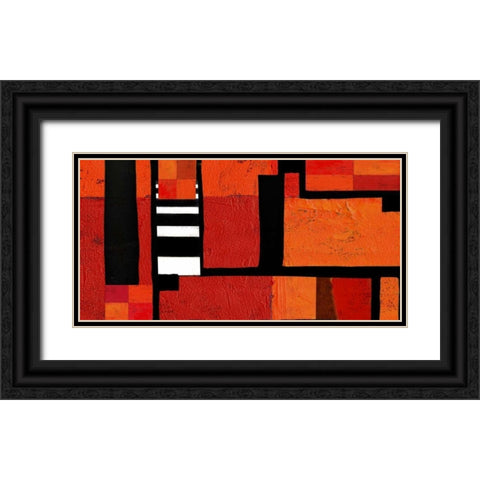 Being There I Black Ornate Wood Framed Art Print with Double Matting by Orlov, Irena