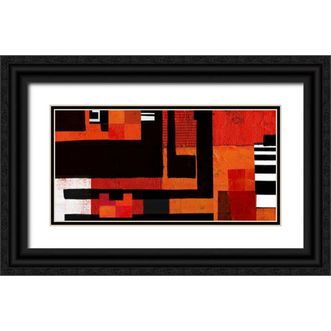 Being There II Black Ornate Wood Framed Art Print with Double Matting by Orlov, Irena