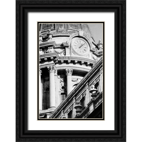 City Details VIII Black Ornate Wood Framed Art Print with Double Matting by Pica, Jeff