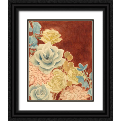 Sunkissed Bouquet II Black Ornate Wood Framed Art Print with Double Matting by Popp, Grace