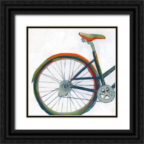 Bicycle Diptych I Black Ornate Wood Framed Art Print with Double Matting by Popp, Grace