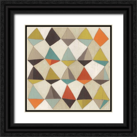 Pattern Undulation II Black Ornate Wood Framed Art Print with Double Matting by Vess, June Erica
