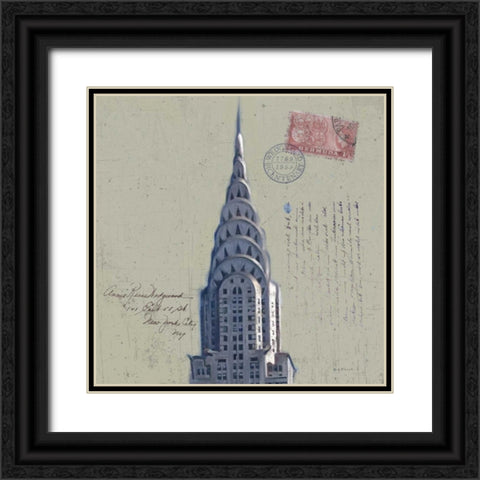 Postage Skyscraper I Black Ornate Wood Framed Art Print with Double Matting by Novak, Rick
