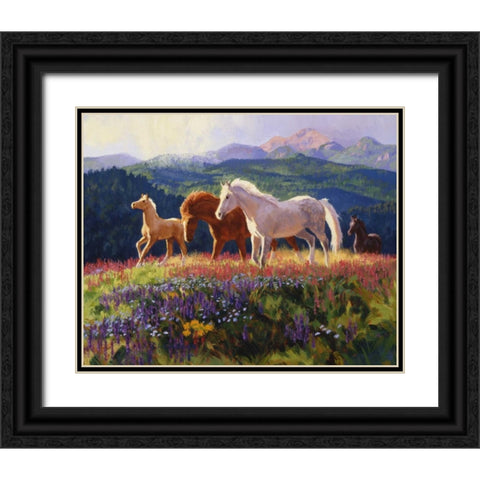 The Light Fantastic Black Ornate Wood Framed Art Print with Double Matting by Goldrick, Claire