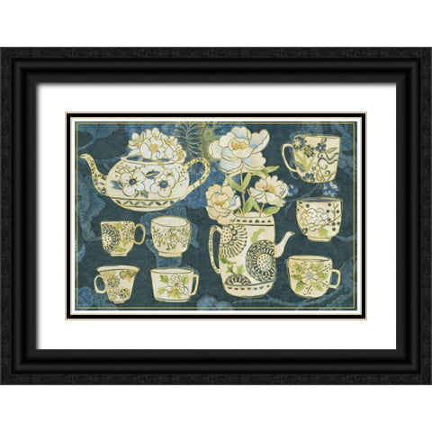 Oolong Collection A Black Ornate Wood Framed Art Print with Double Matting by Zarris, Chariklia