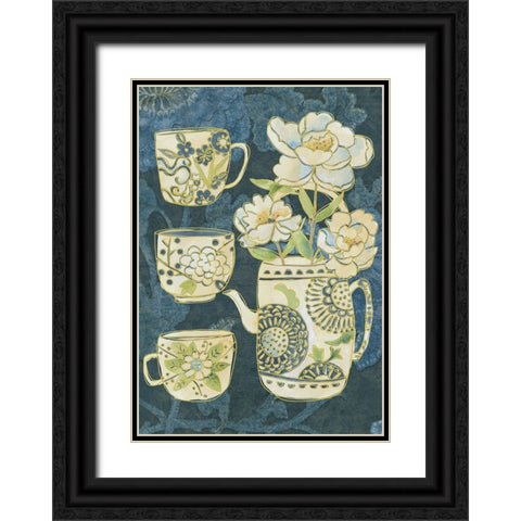 Oolong Collection B Black Ornate Wood Framed Art Print with Double Matting by Zarris, Chariklia