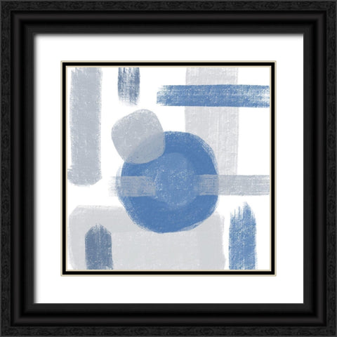 Blue Monday II Black Ornate Wood Framed Art Print with Double Matting by Seay, Anne