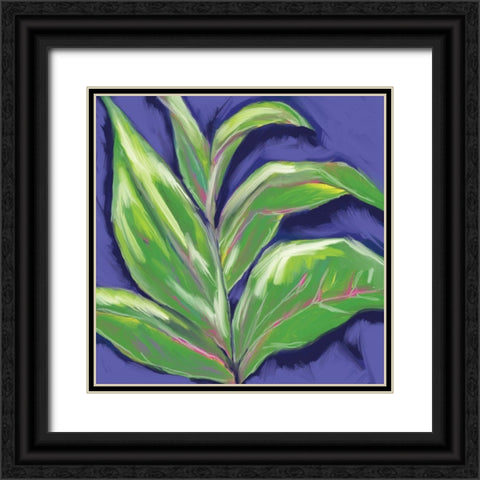 Banana Plant Dusk Black Ornate Wood Framed Art Print with Double Matting by Seay, Anne