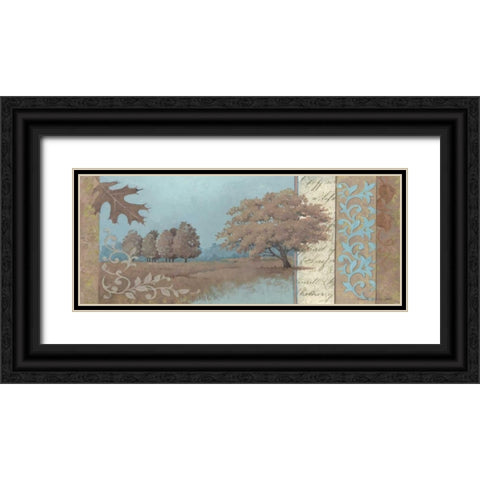 Fall Serenity Black Ornate Wood Framed Art Print with Double Matting by Phillips, Anita