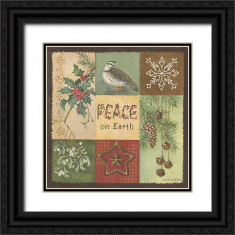 Peace on Earth Black Ornate Wood Framed Art Print with Double Matting by Phillips, Anita