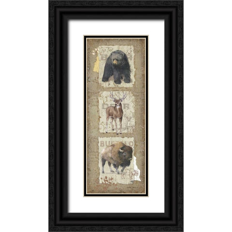 Woodlands III Black Ornate Wood Framed Art Print with Double Matting by Phillips, Anita