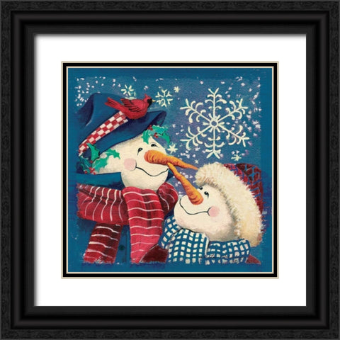 Nose to Nose Black Ornate Wood Framed Art Print with Double Matting by Phillips, Anita