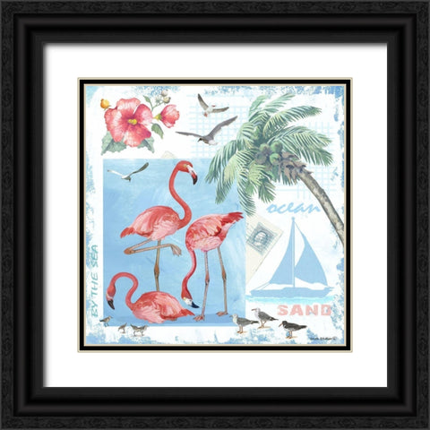 By the Sea Black Ornate Wood Framed Art Print with Double Matting by Phillips, Anita