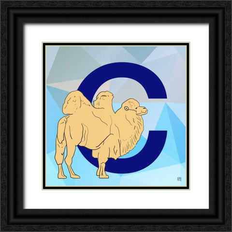 C Black Ornate Wood Framed Art Print with Double Matting by Perrenoud, Aubree