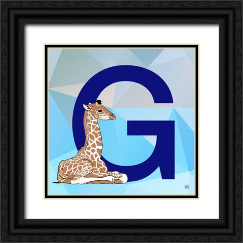 G Black Ornate Wood Framed Art Print with Double Matting by Perrenoud, Aubree