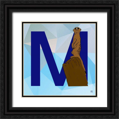 M Black Ornate Wood Framed Art Print with Double Matting by Perrenoud, Aubree