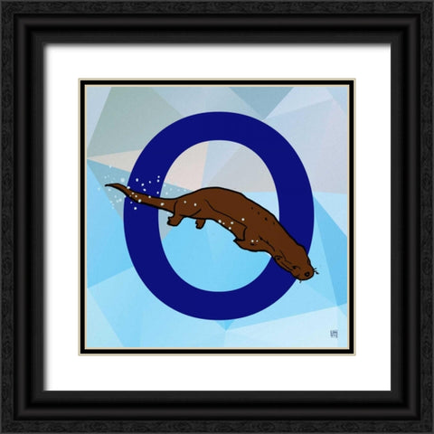 O Black Ornate Wood Framed Art Print with Double Matting by Perrenoud, Aubree