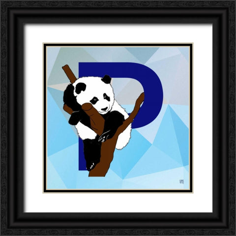 P Black Ornate Wood Framed Art Print with Double Matting by Perrenoud, Aubree