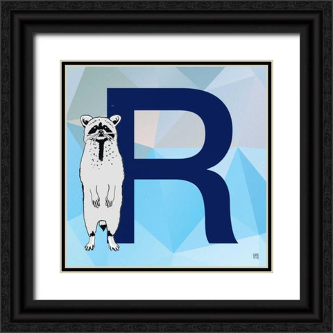 R Black Ornate Wood Framed Art Print with Double Matting by Perrenoud, Aubree