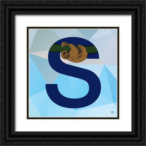 S Black Ornate Wood Framed Art Print with Double Matting by Perrenoud, Aubree